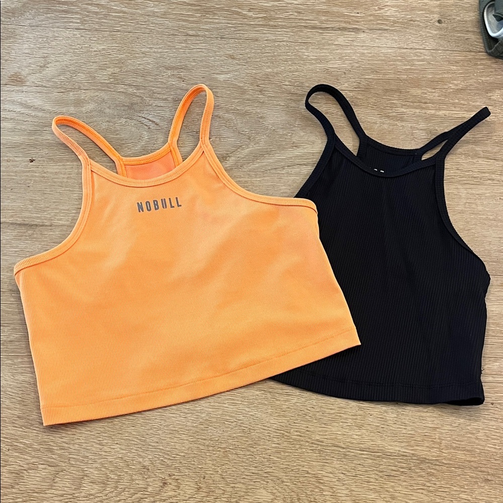 NOBULL Women's Ribbed Halter Crop Tank